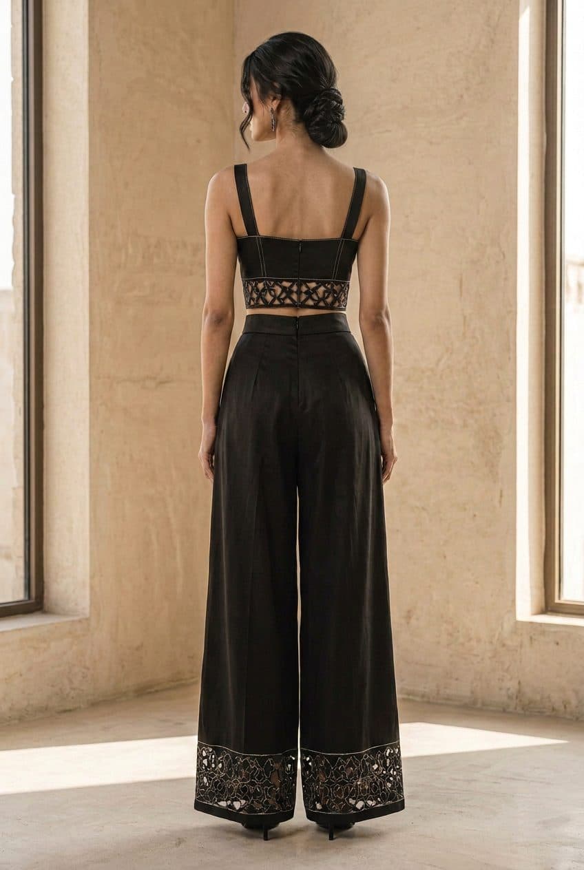 Obsidian Silk Co-ord Set in Obsidian