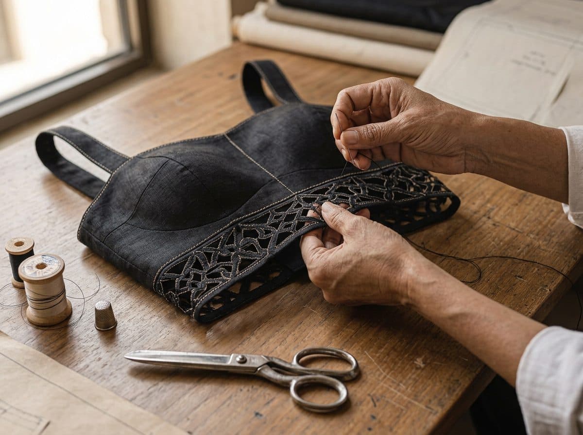 Obsidian Silk Co-ord Set — in the making, construction and finishing