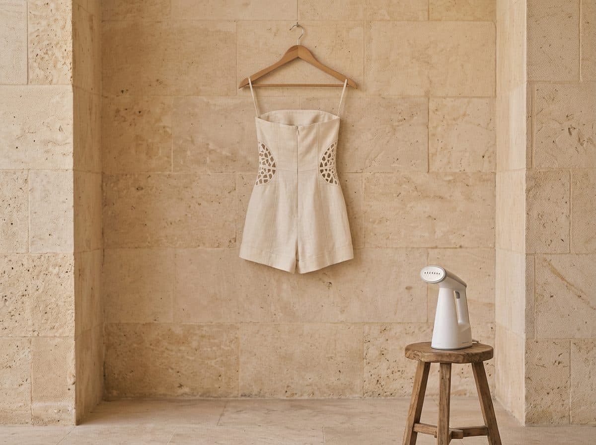 How to care for Ivory Linen Silk Romper
