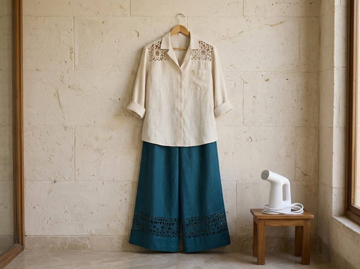 How to care for Girih Cutwork Shirt & Palazzo Set